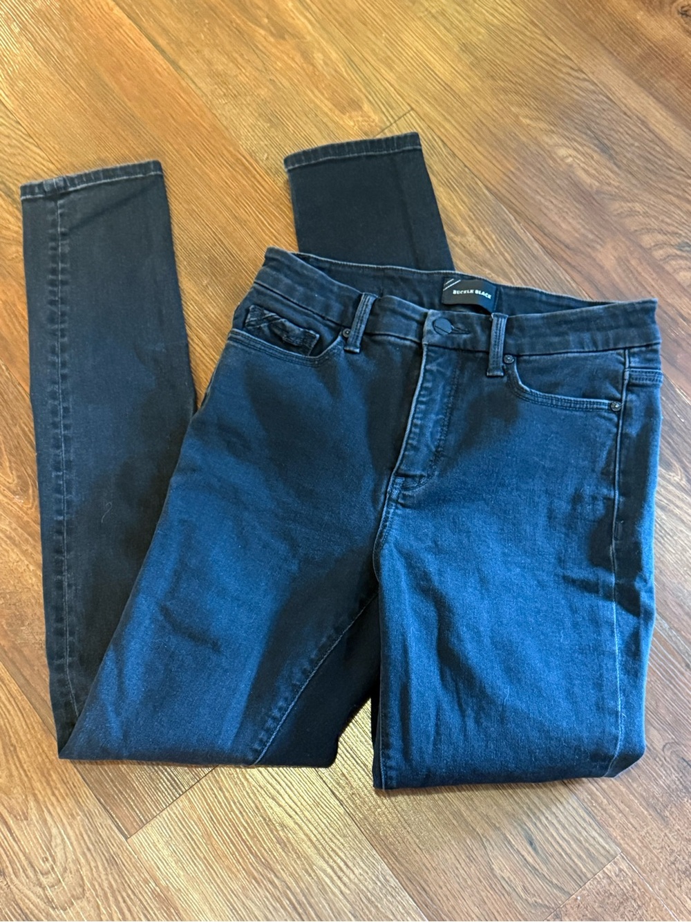 Buckle Black Premium Denim Fit 75 Skinny Jeans 27 x 32 Faded Black